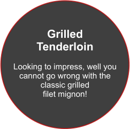 Grilled Tenderloin   Looking to impress, well you cannot go wrong with the classic grilled  filet mignon!